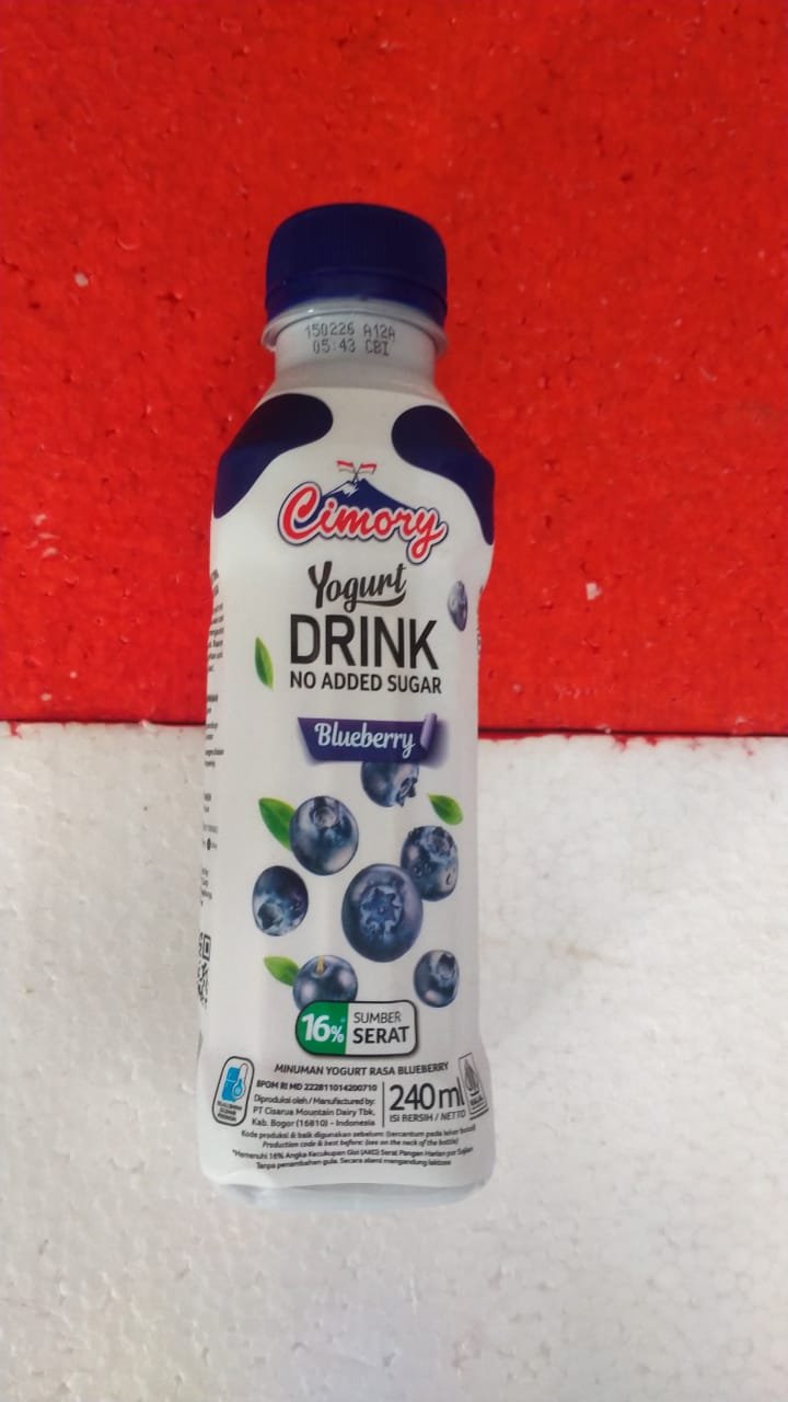 CIMORY YOGURT DRINK NO ADDED SUGAR BLUEBERRY-240ML