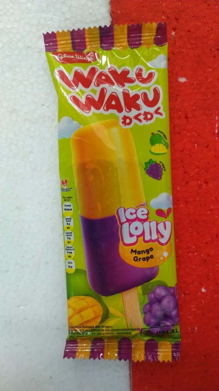 WAKU WAKU ICE LOLLY MANGO GRAPE -60ML