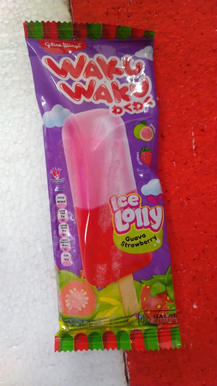 WAKU WAKU ICE LOLLY GUAVA STRAWBERY
