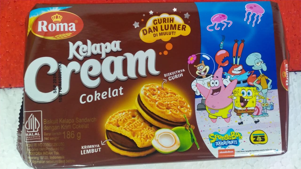 ROMA KELAPA CREAM COKELAT-186G