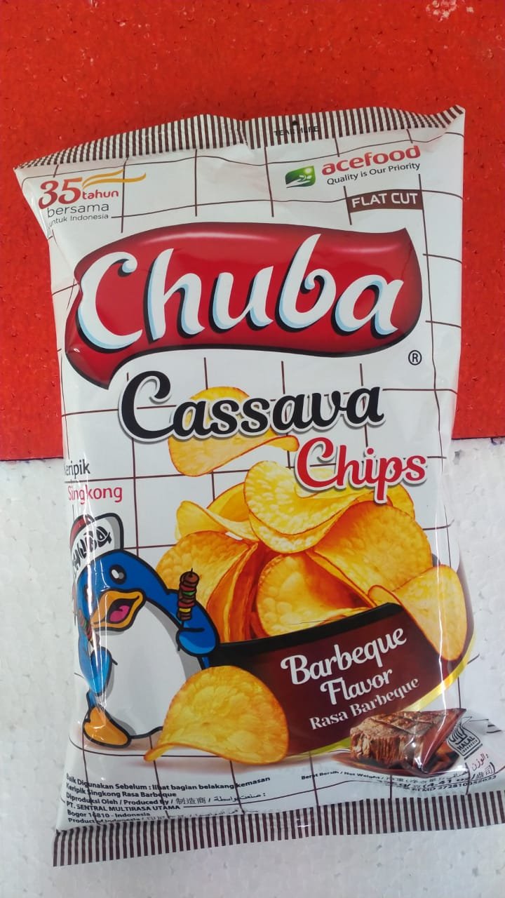 CHUBA CASSAVA CHIPS-BBQ FLAVOR