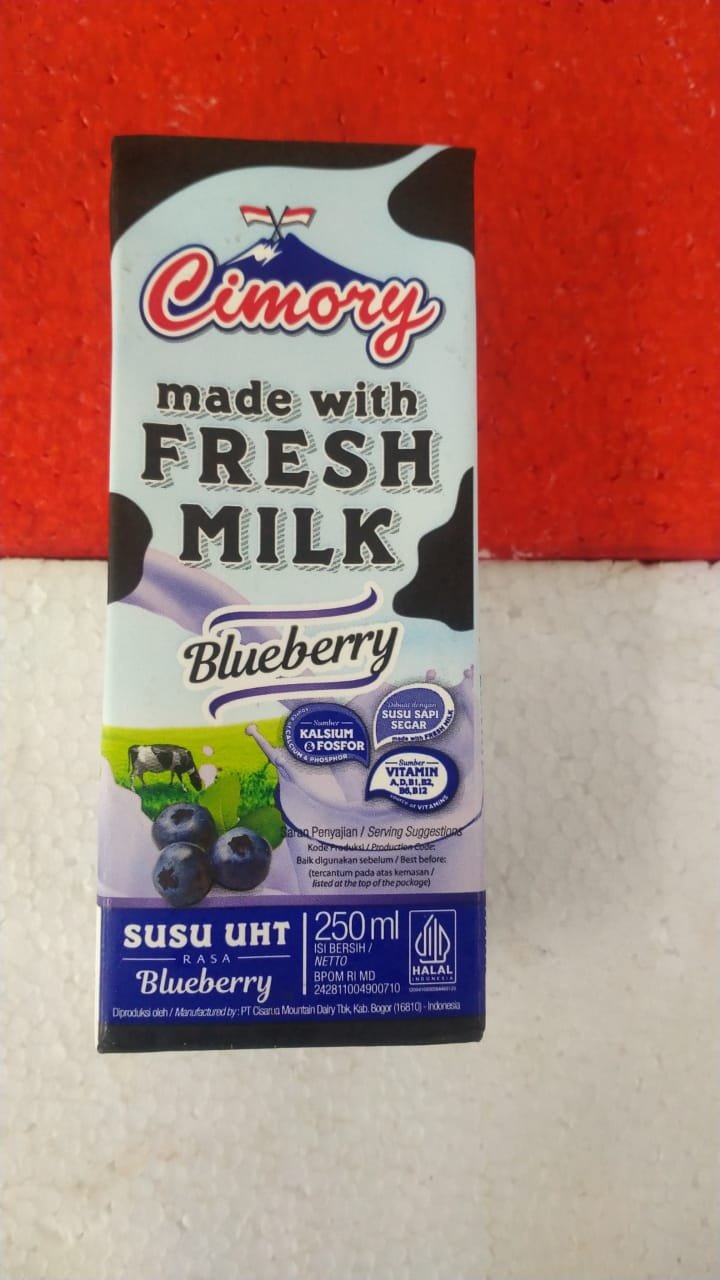 CIMORY FRES MILK BLUEBERRY-250ML