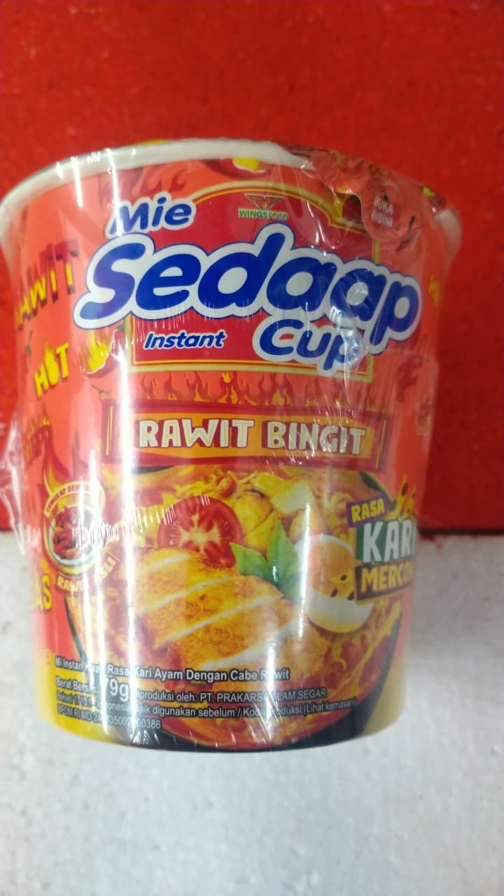 SEDAP MIE CUP KARI MERCON