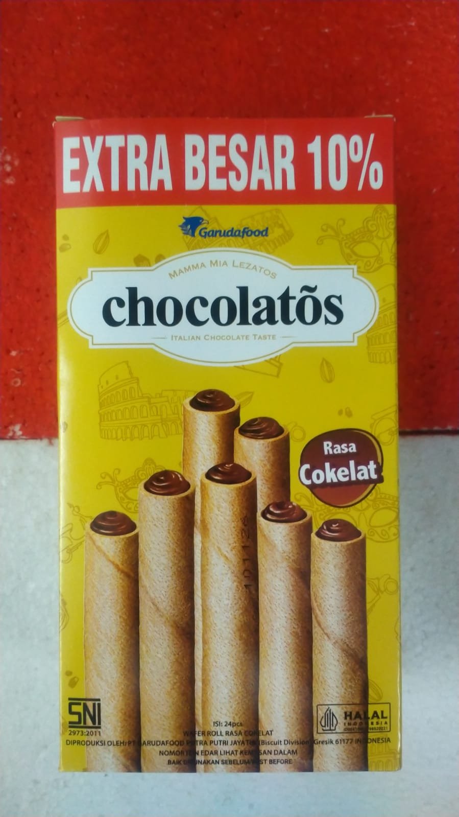 CHOCOLATOS WAFER STICK COKLAT