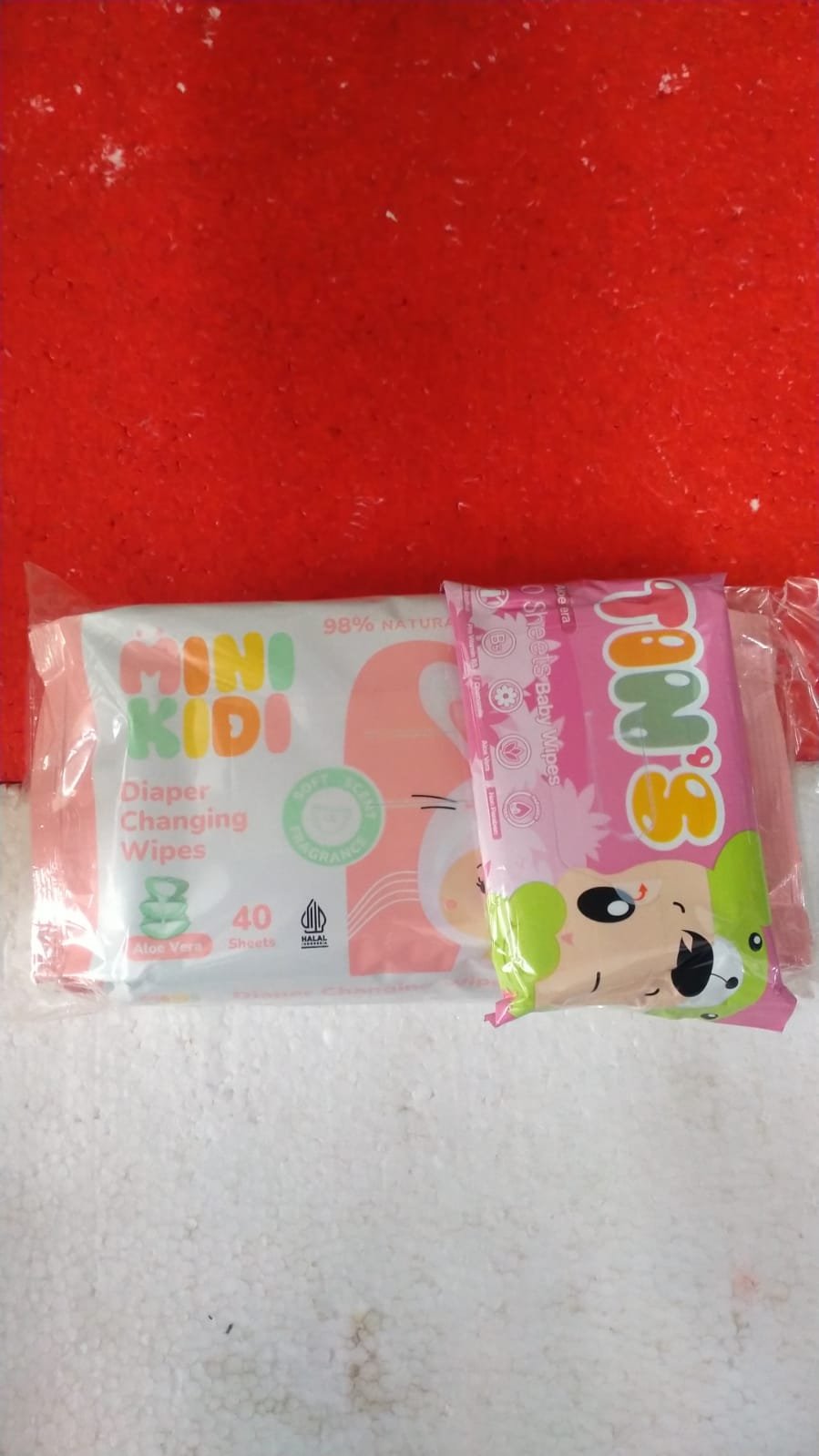 TISU BASAH MINIKIDI ALOE VERA 40 SHEETS