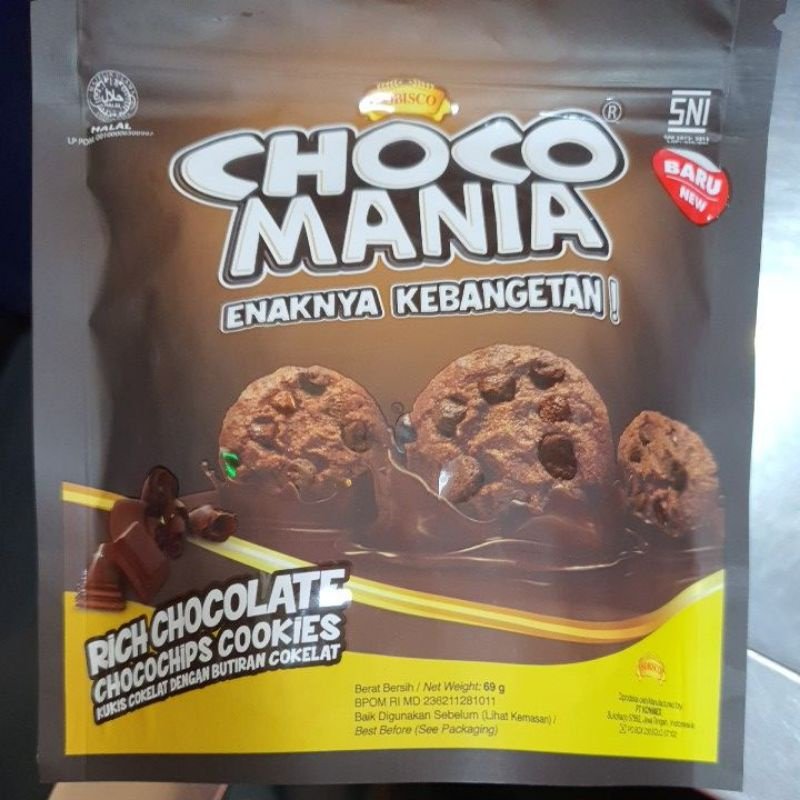 CHOCO MANIA RICH CHOCOLATE CHOCOCIPS COOKIES 69G