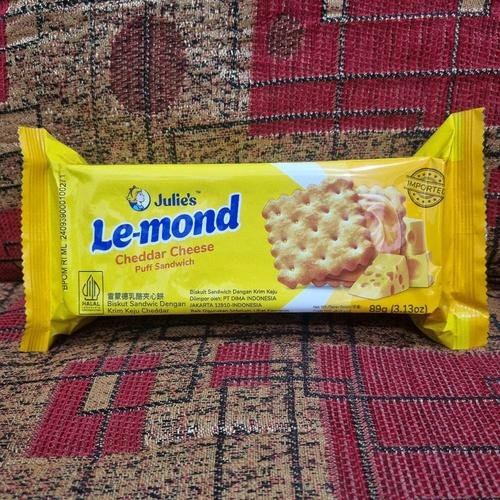 julie's lemond cheddar cheese 89G