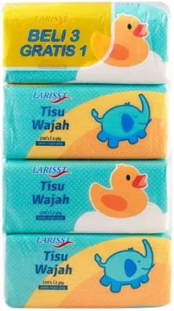 TISU LARISST WAJAH 3+1