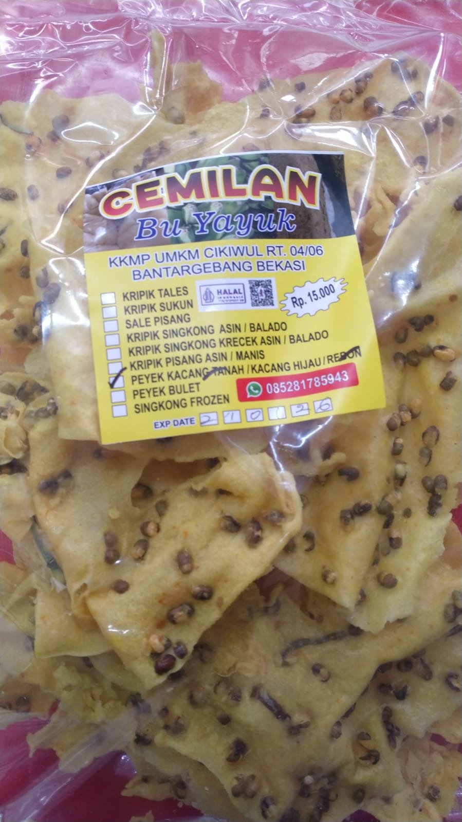 UMKM PEYEK KACANG HIJAU BU YAYUK