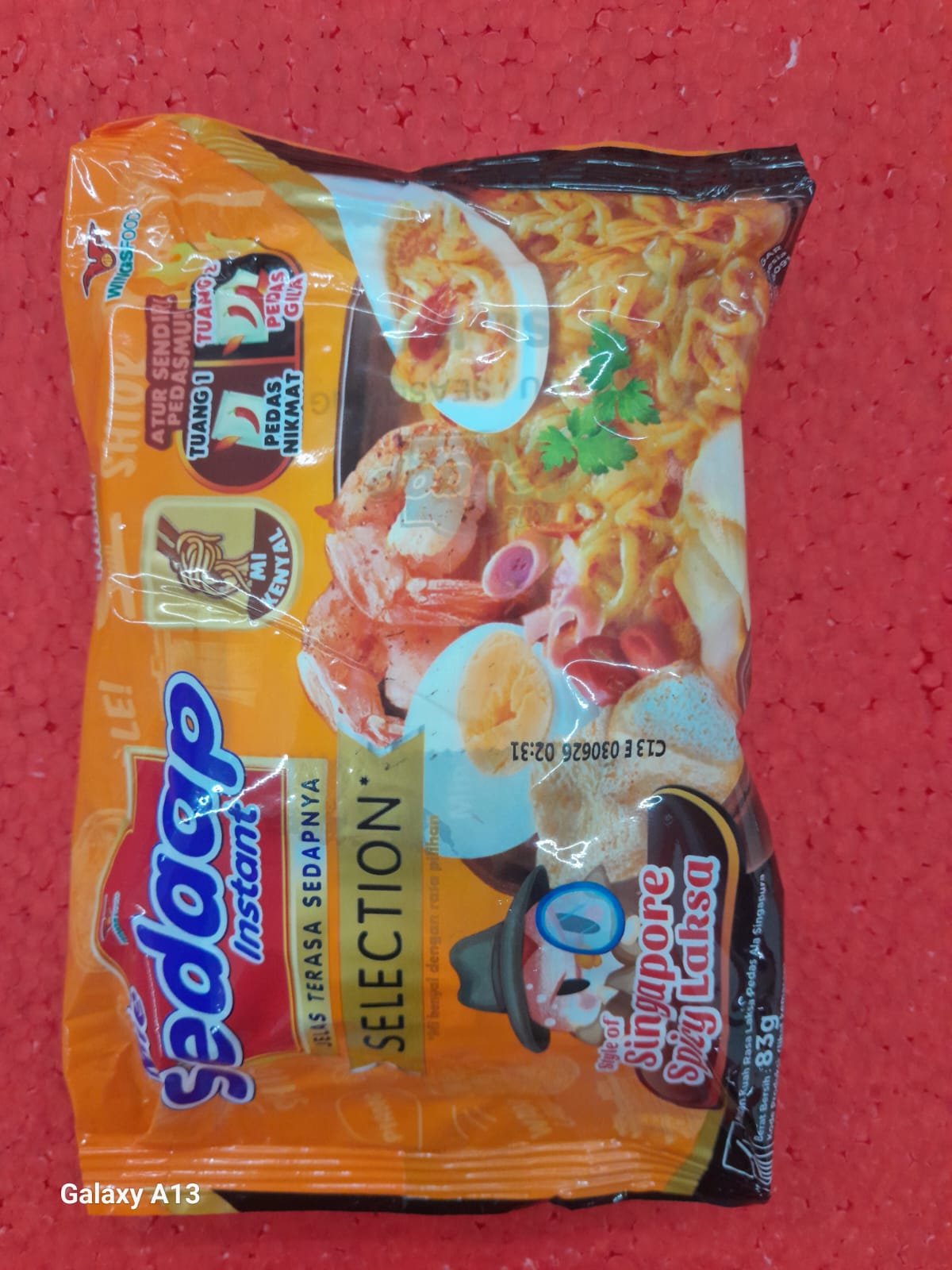 SEDAP MIE SINGAPORE SPICY LAKSA