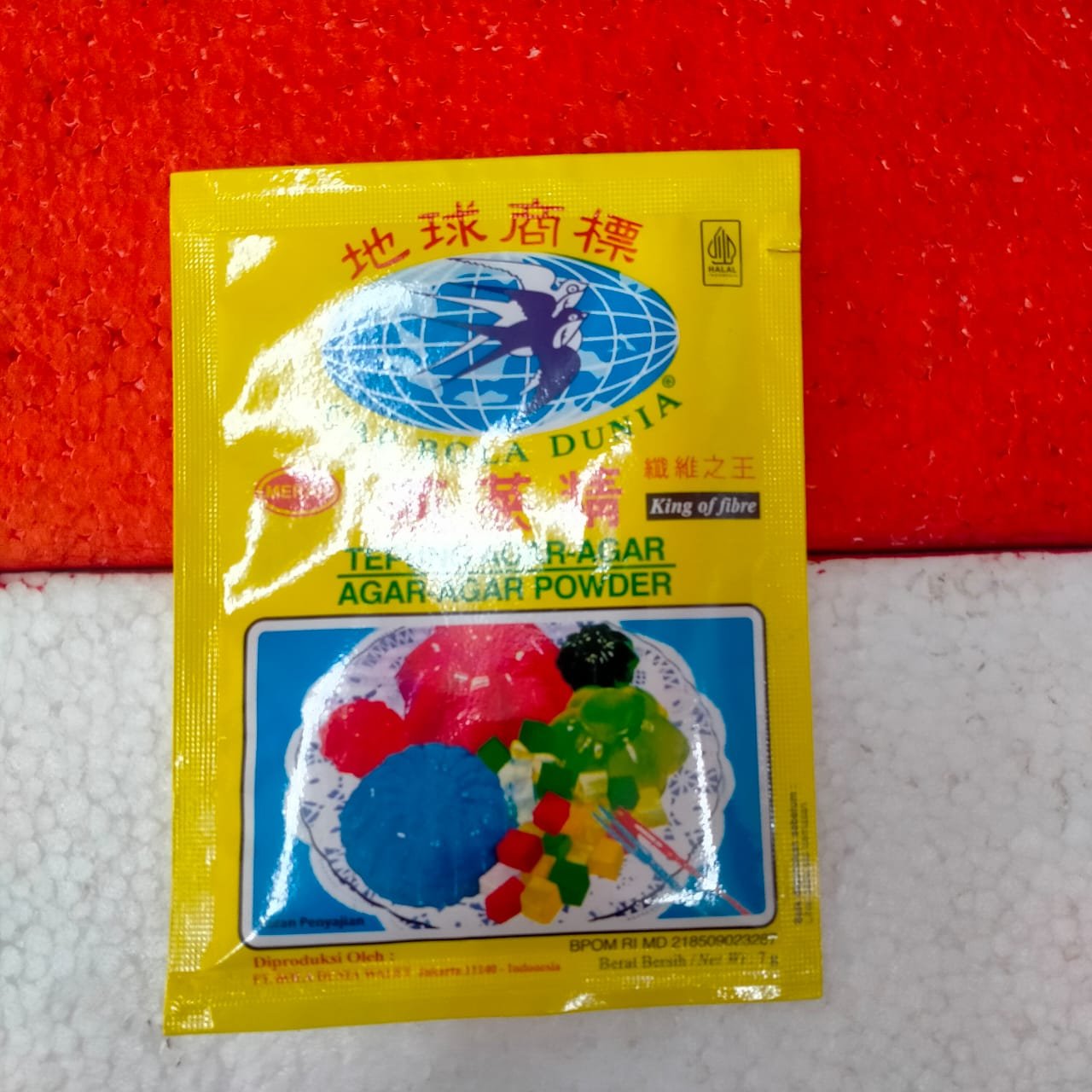 AGAR AGAR BOLA MERAH-7G